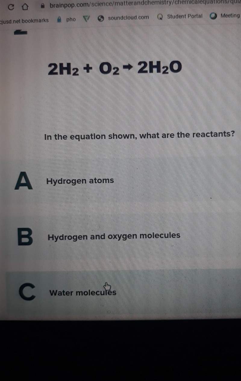 I need answers plz btw D says ice crystals ​-example-1