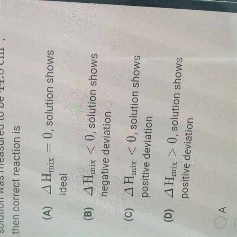 25 cm of liquid 'A' and 20 cm of liquid 'B' are mixed at 25°C and the volume of solution-example-1