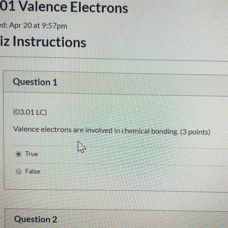 Valence electrons are involved in chemical bonding-example-1