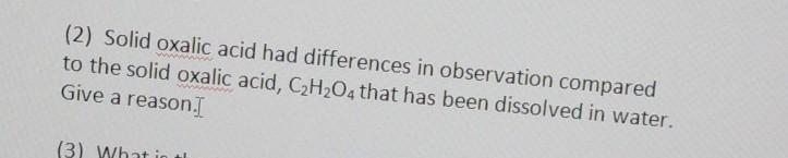 Help me Urgently! To study the role of water in showing acidic properties ​-example-1