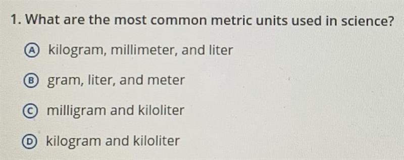 What are the most common metric units used in science?-example-1