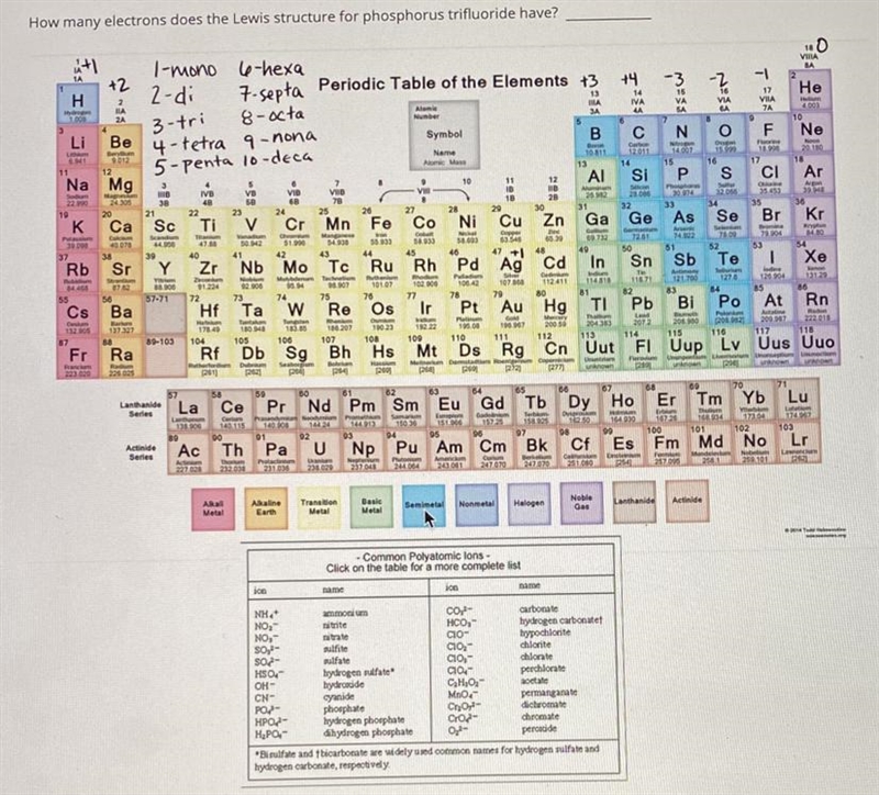 How many electrons does the Lewis structure for phosphorus trifluoride have?-example-1