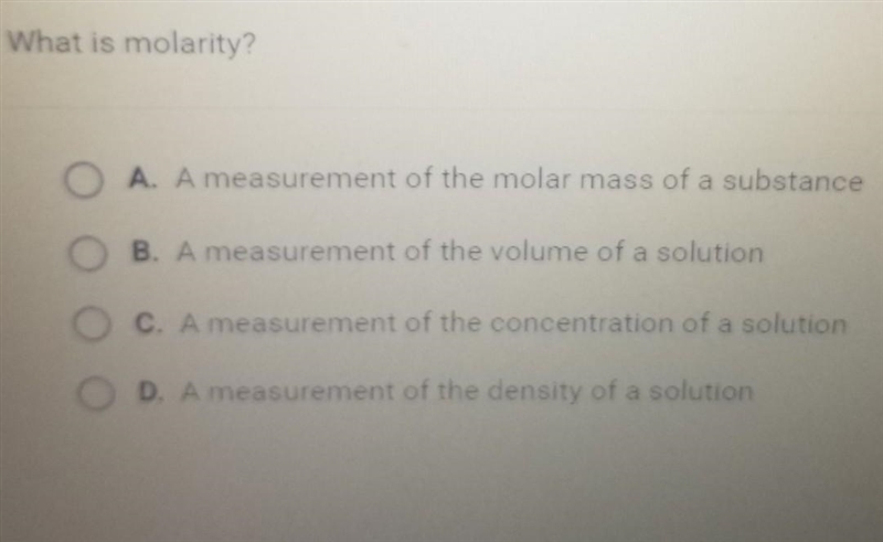 What is molarity? .​-example-1