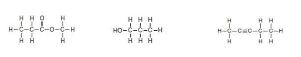 Name the following 3 structural formulas correctly, in order from left to right-example-1