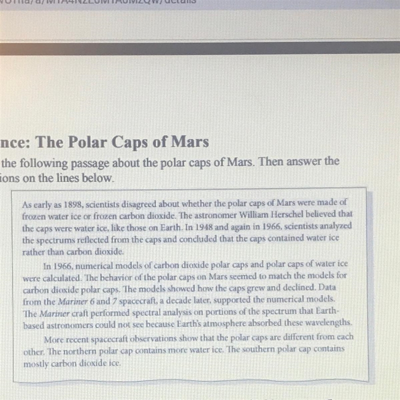 From where in the solar system did scientists conduct their spectral analyses in 1948? How-example-1