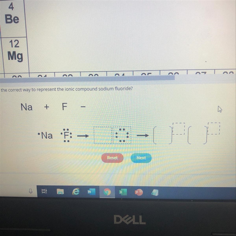 What is the correct way to represent the ionic compound sodium fluoride?-example-1