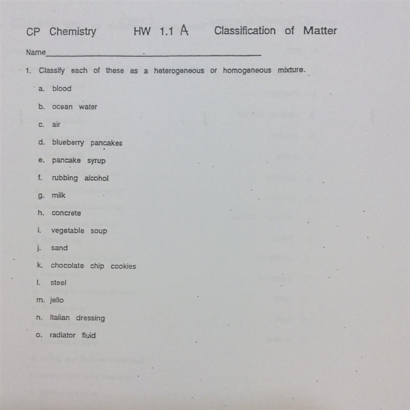 Classify each of these as a heterogeneous or homogeneous mixture-example-1