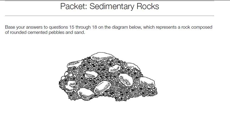 What is the name of the rock? a. limestone b. breccia c. sandstone d. conglomerate-example-1