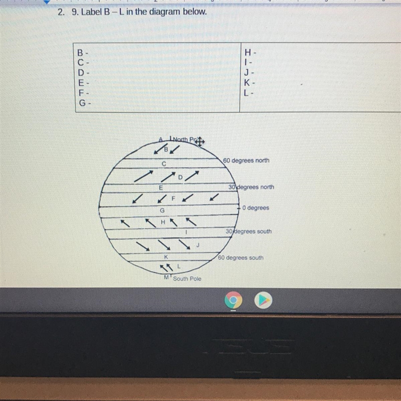 Label B-L in the diagram below-example-1