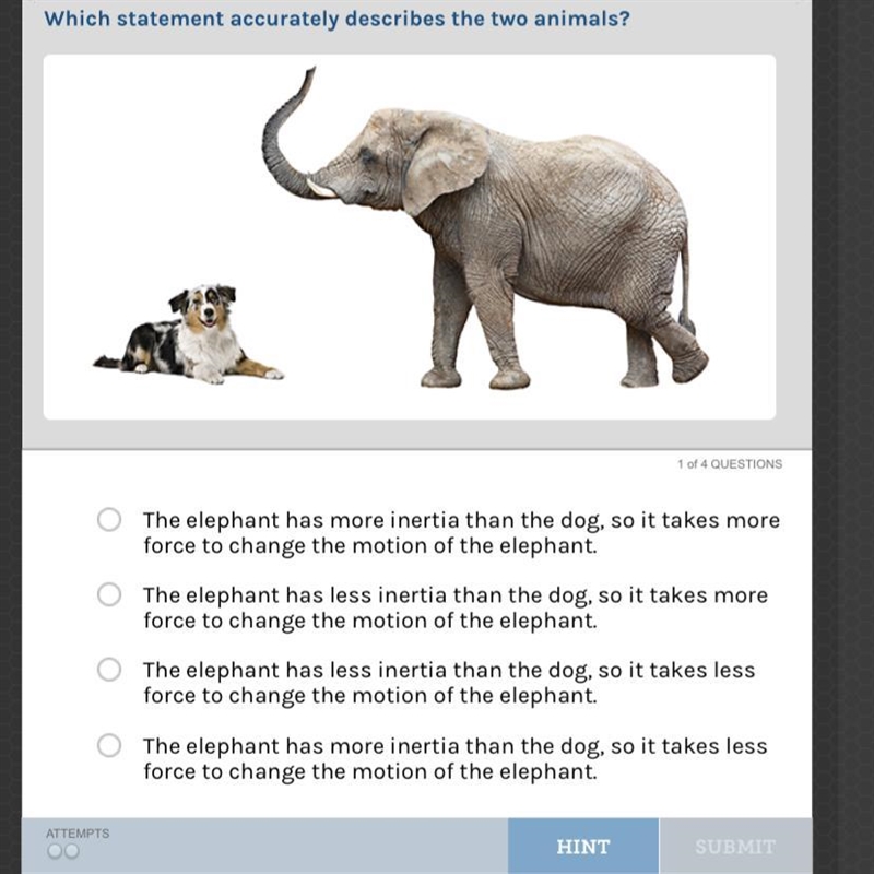 Which statement accurately describe the two animals?-example-1