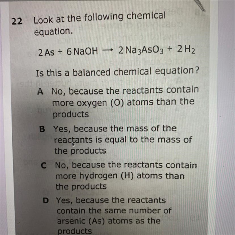 Is this a balanced chemical equation?-example-1