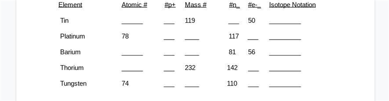 Its chemistry: isotopes, elements, due Wednesday thanks-example-1