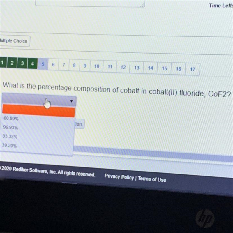 What is the percentage composition of cobalt in cobalt(II) fluoride, CoF2?-example-1