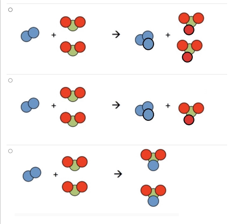 Which of the following is an example of the Law of Conservation of Mass?-example-1