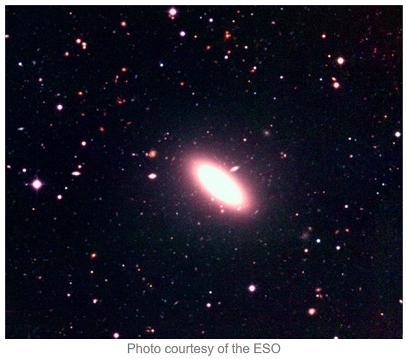 please answer Look at this image of a galaxy. Which type of galaxy is shown? A. elliptical-example-1