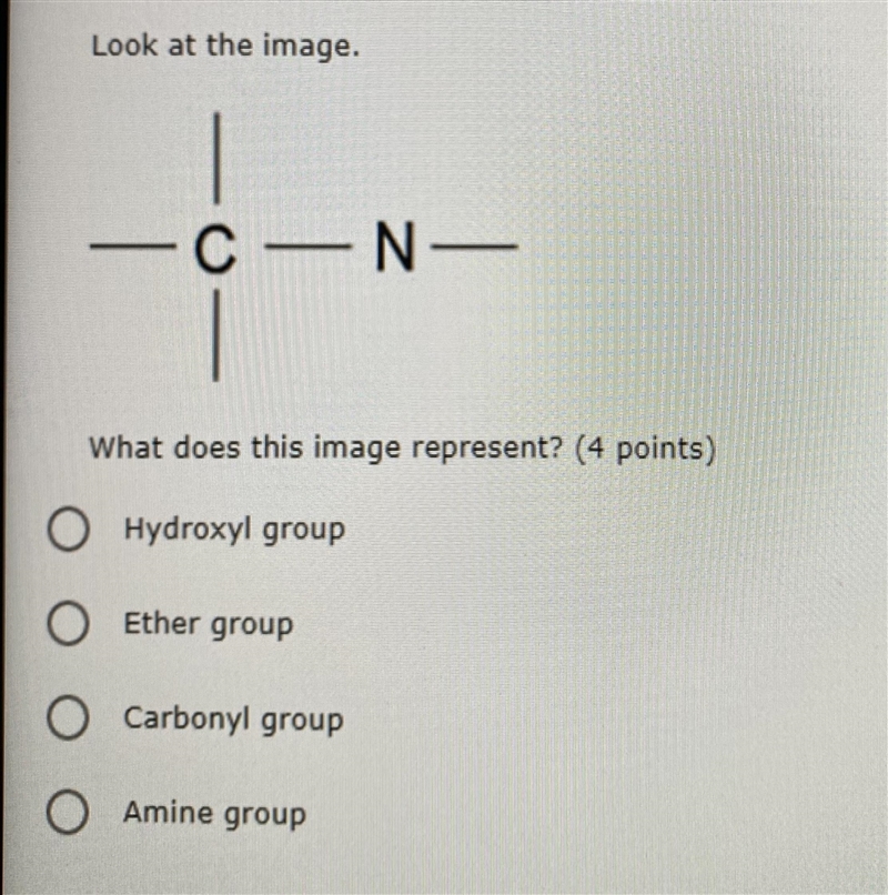 Hydroxyl, ether, carbonyl, or amine?-example-1