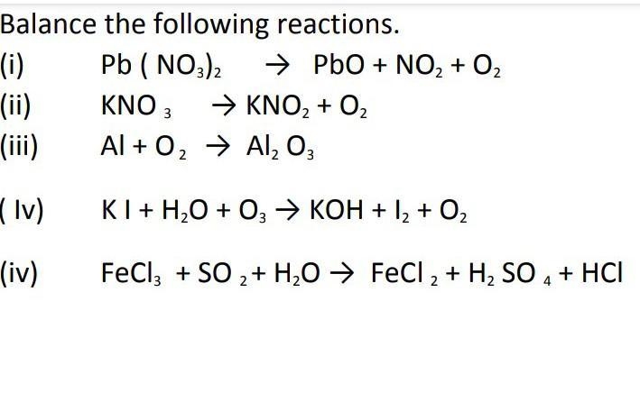 Balance these equations​-example-1