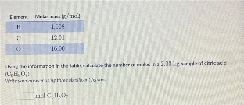 MOLES AND MOLAR MASS-example-1