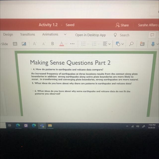 Number 5 plz! what ideas do you have about why there are patterns in earthquake and-example-1