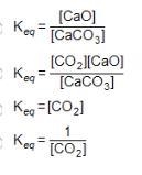 Consider the equation below. CaCO3(S) CaO(S) + CO2(g) What is the equilibrium constant-example-1