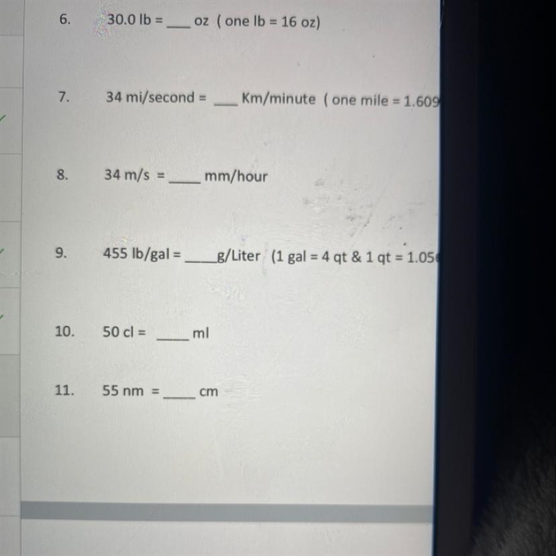 Dimensional analysis, Plz hell I don’t understand and plz explain-example-1