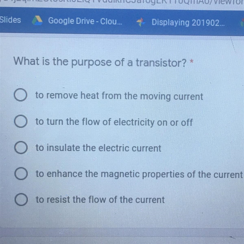 What’s the purpose of a transistor?-example-1