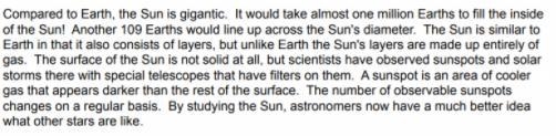 Complete the following: layers: Earth as _____: Sun This is an analogy by the way-example-1