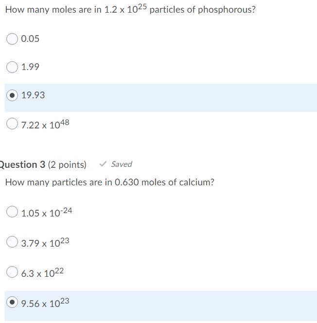 Can someone help me check my answers for the mole questions?-example-1