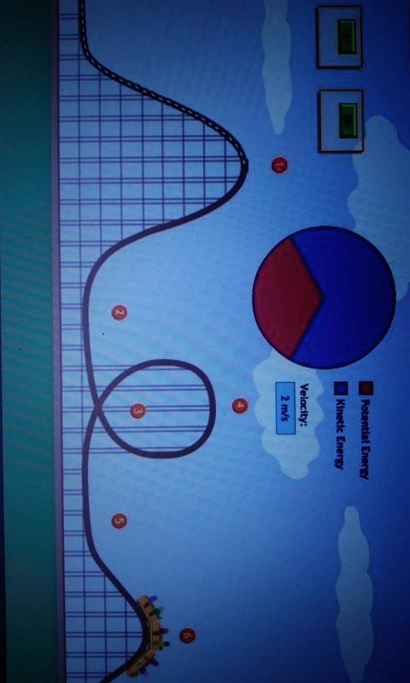 Help me slove this question which places have more kinetic energy than potential energy-example-1