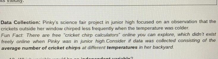 What’s the independent and dependent variable?-example-1