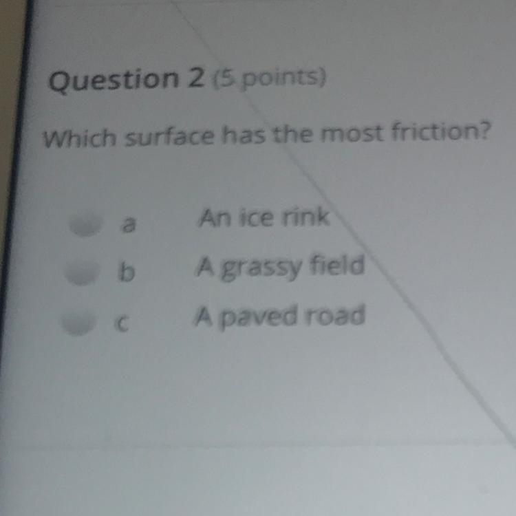 Which surface has most friction-example-1