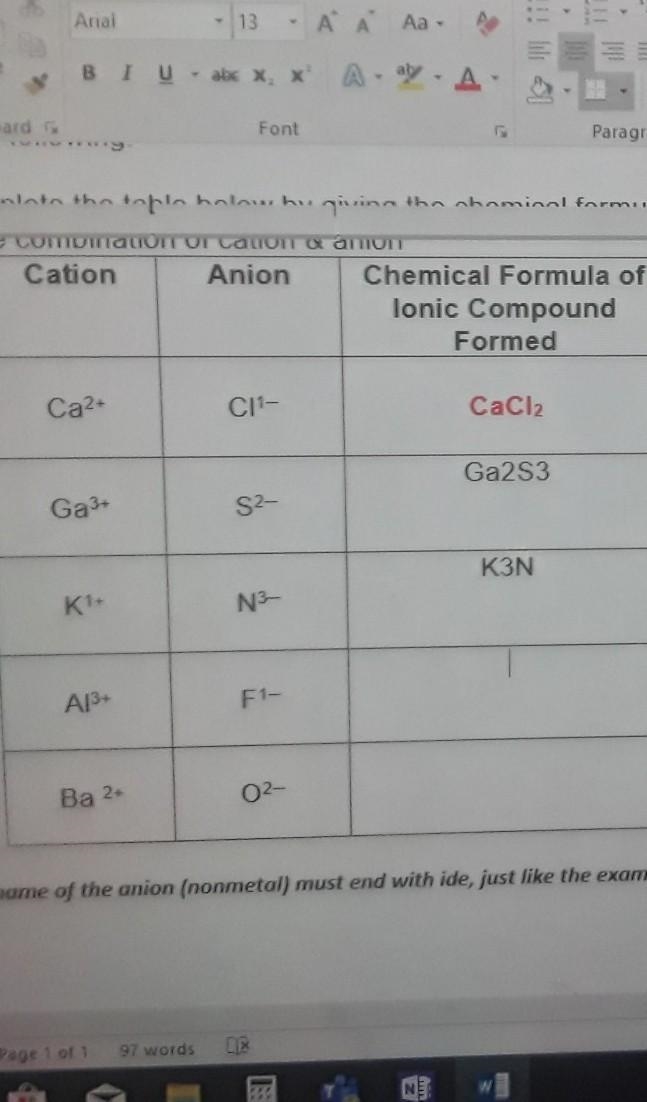 Please help . also need the name of their binary ionic compound . ​-example-1