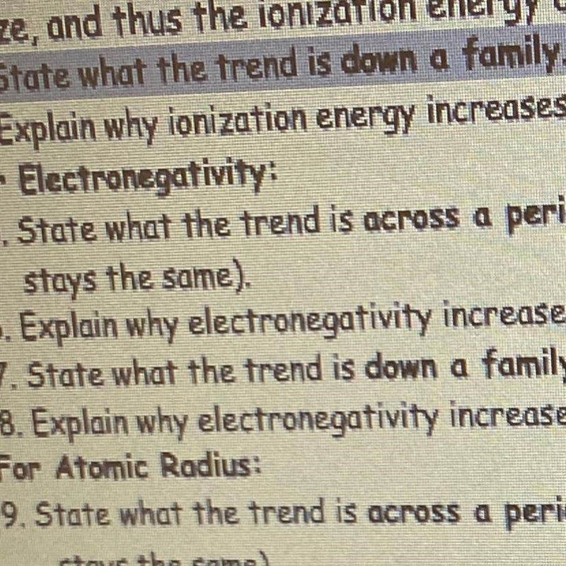 State what the trend is down a family-example-1