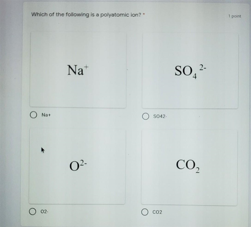 Which is a polyatomic ion​-example-1