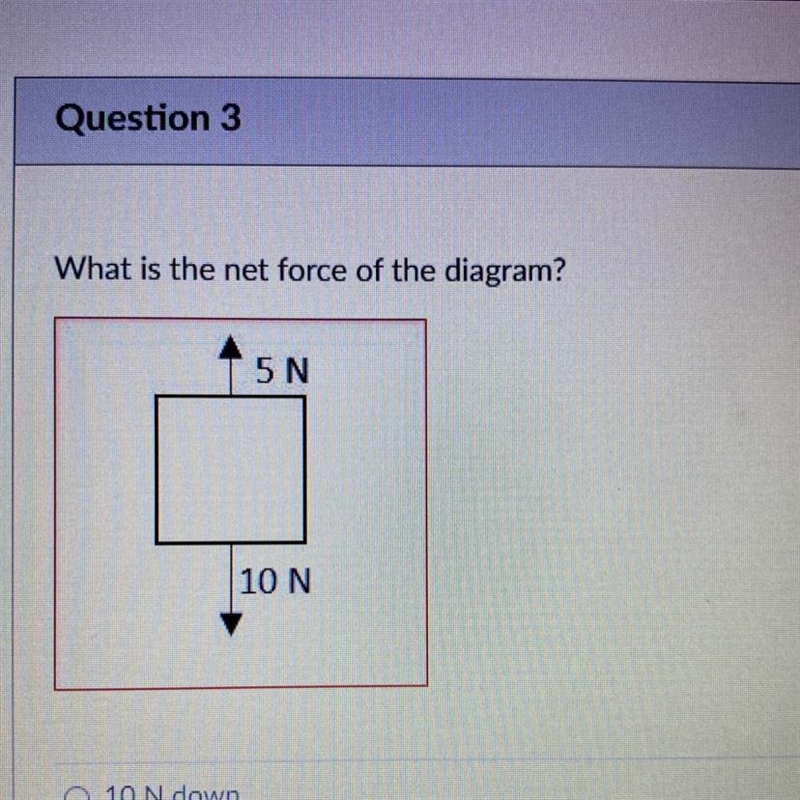 What is the net force of the diagram?-example-1