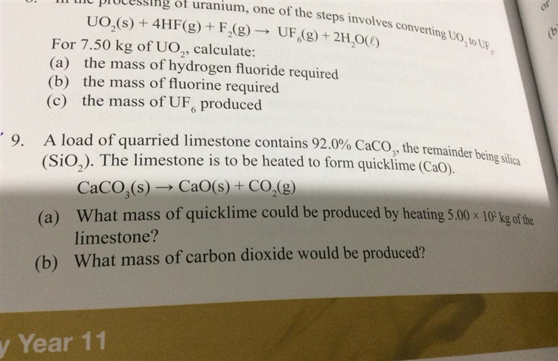 Does anyone know how to do question nine if can you please show working out. thanks-example-1