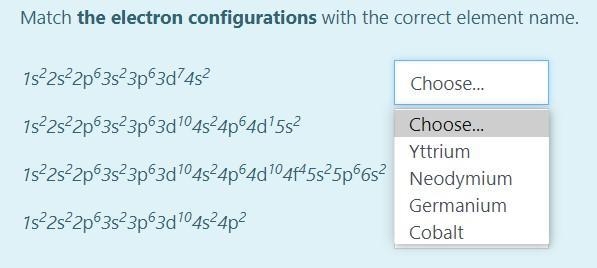 (15 Points!) Match the electron configurations with the correct element name. 1s^22s-example-1