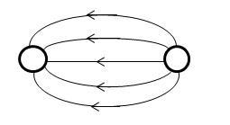 Based on the diagram of the electric field lines around the two spherical charges-example-1