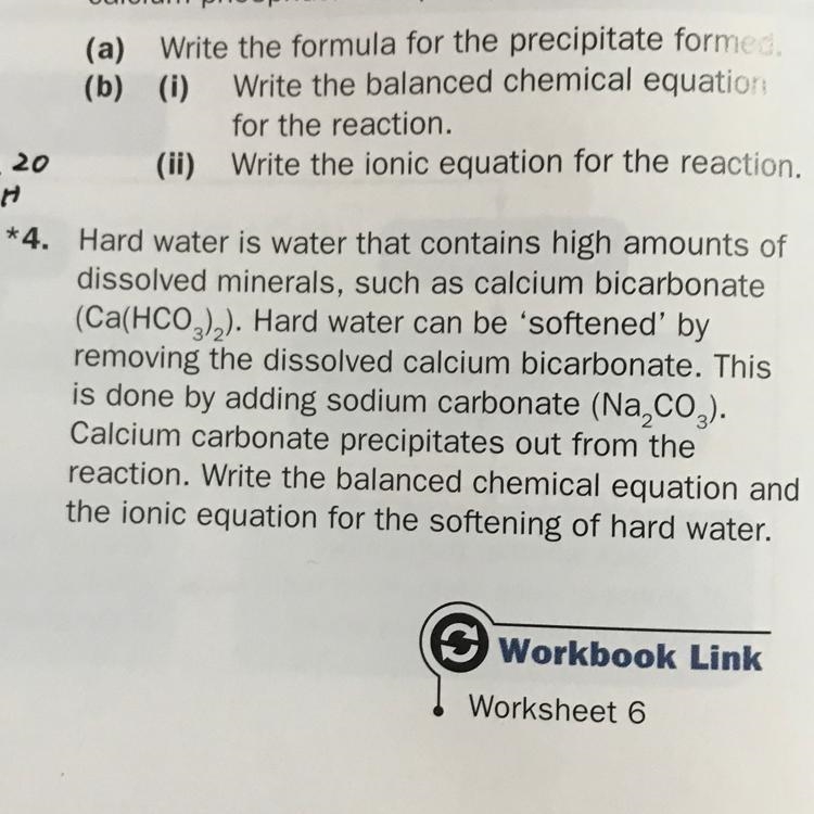 Can someone help me do Q4 with explanation? I’m confused about the chemical equations-example-1