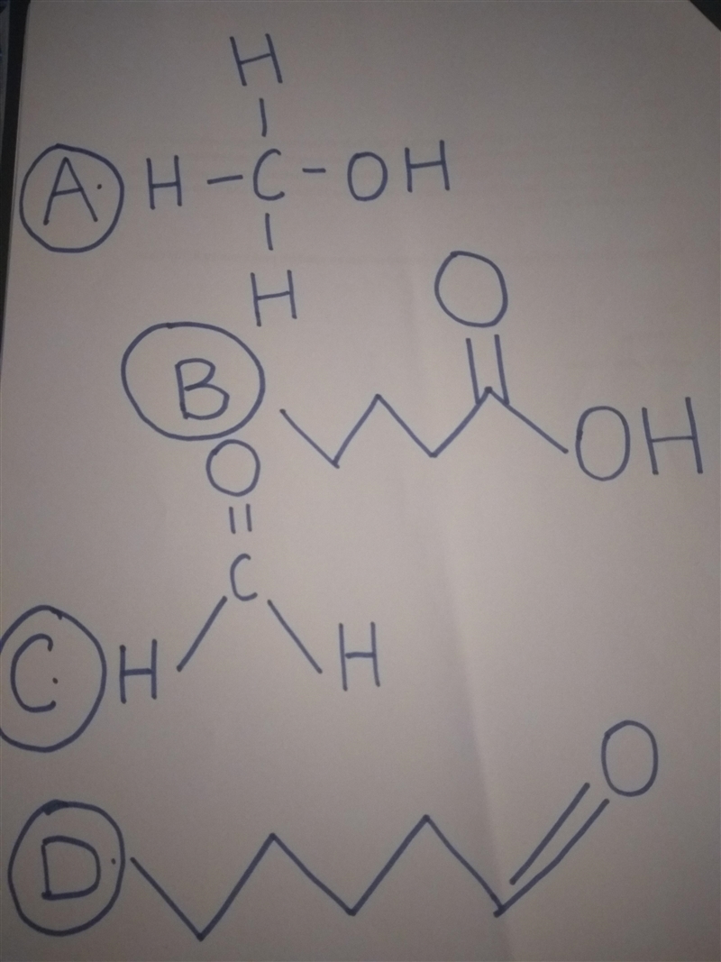 Which molecule is pentanoic acid?-example-1