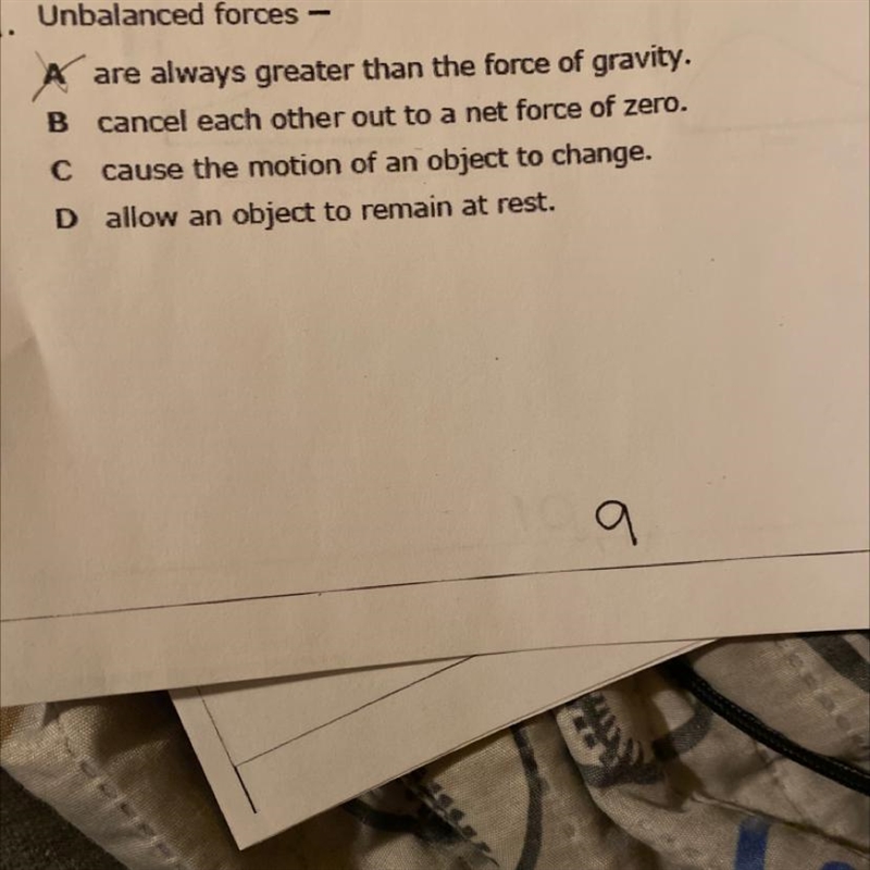 Unbalanced forces are what-example-1