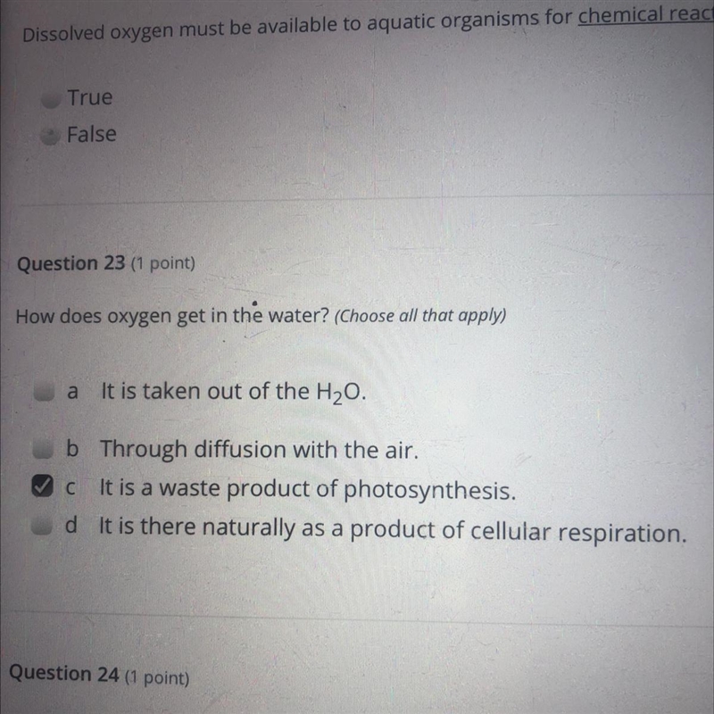 How does oxygen get in the water choose all that apply-example-1