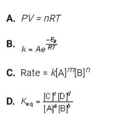 Which of the following shows how rate depends on concentrations of reactants?-example-1