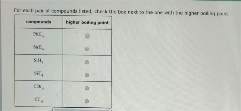 Which has a higher boiling point? please help!​-example-1