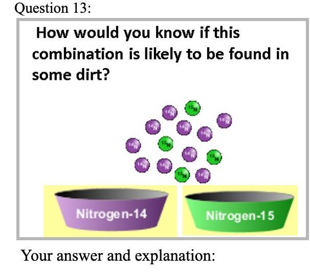 How would you know if this combination is likely to be found in dirt? Please explain-example-1