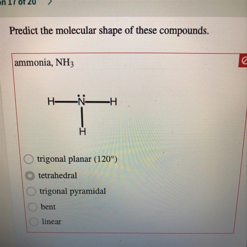 Predict the molecular shape of these compound-example-1