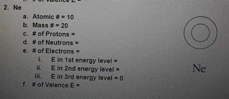 a. Atomic #= 3 b. Mass #=7 c. # of Protons = d. # of Neutrons = e. # of Electrons-example-1