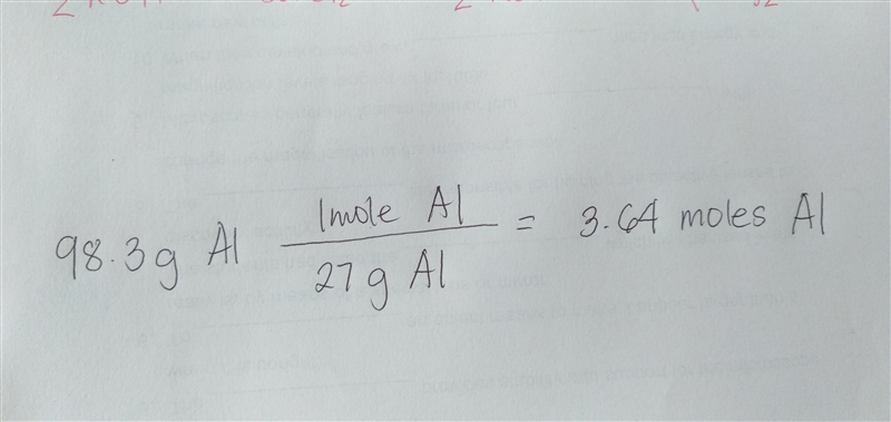 6) How many moles are in 98.3 grams of aluminum?-example-1