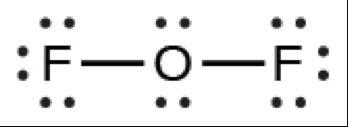 How many double bonds are in lewis structure of oxygen difluoride, OF2? 1,0, 2, or-example-1