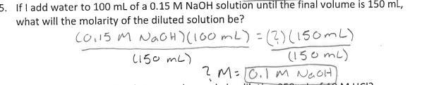 If I add water to 100ml of a 0.15m potassium sulfate until the final volume is 150ml-example-1